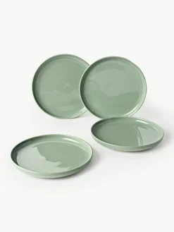Porseleinen dinerborden Nessa, 4 stuks^Westwing Collection Best