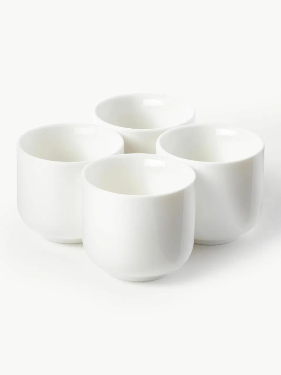 Porseleinen eierdopje Nessa, 4 stuks^Westwing Collection Best