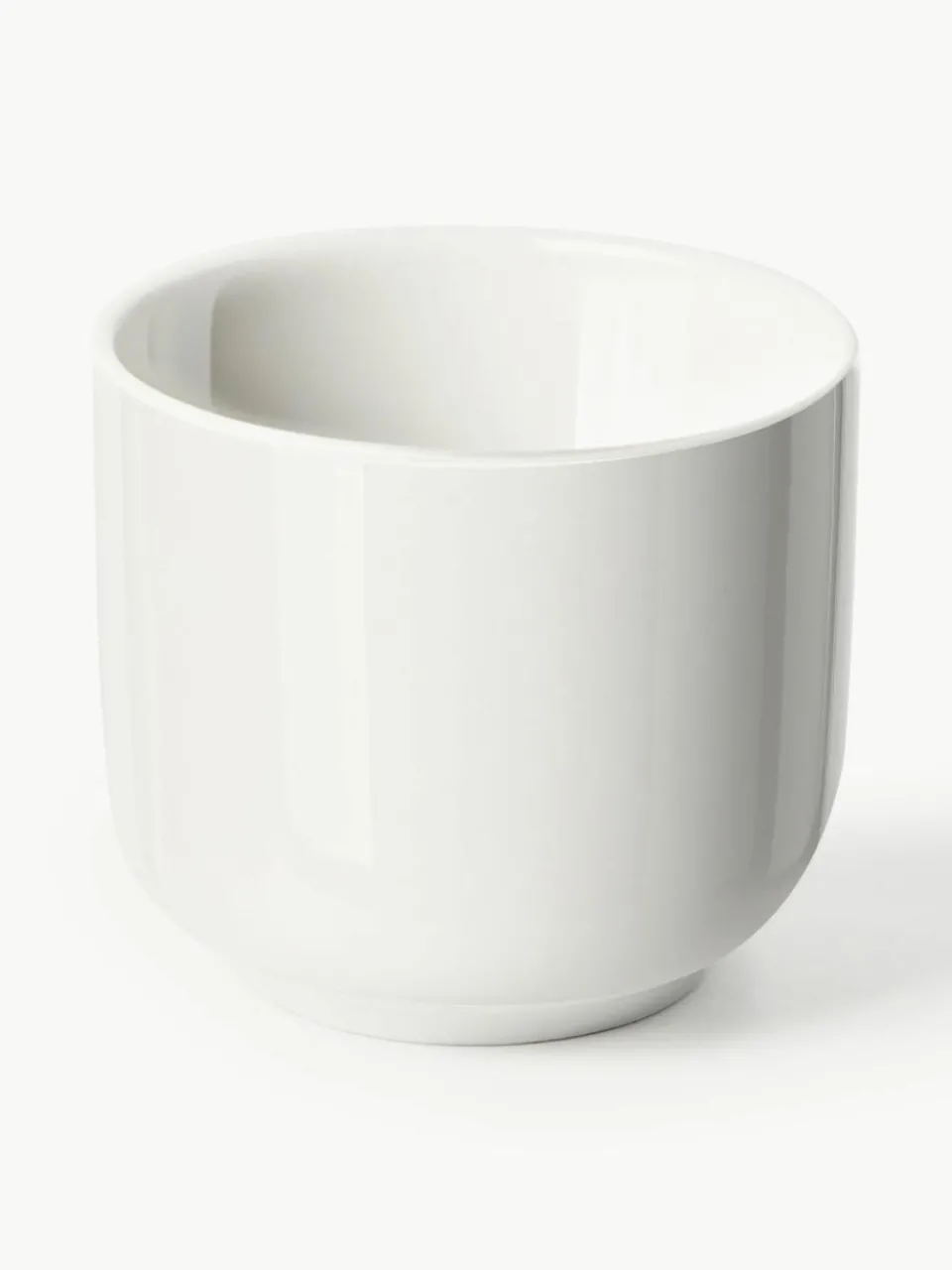 Porseleinen espressokopjes Nessa met schotels, 4 stuks^Westwing Collection Best