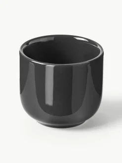 Porseleinen espressokopjes Nessa met schotels, 4 stuks^Westwing Collection Online