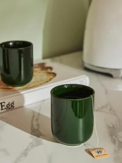 Porseleinen koffiemokken Nessa, 4 stuks^Westwing Collection Hot