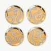 Porseleinen onderzetter Eden met goud, 4-delig^Jonathan Adler Online