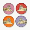 Porseleinen onderzetters Safari met goud, 4-delig^Jonathan Adler Sale