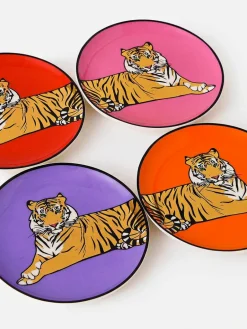Porseleinen onderzetters Safari met goud, 4-delig^Jonathan Adler Sale