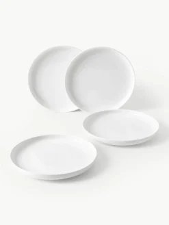 Porseleinen ontbijtborden Nessa, 4 stuks^Westwing Collection Hot