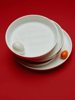 Porseleinen ontbijtborden Nessa, 4 stuks^Westwing Collection Hot