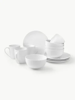 Porseleinen ontbijtset Delight Classic, 4 personen (12-delig)^Westwing Collection New