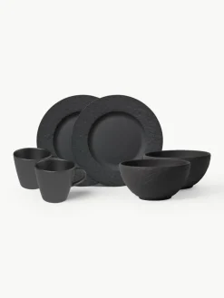 Porseleinen ontbijtset Manufacture Rock, 2 personen (6-delig)^Villeroy & Boch Hot