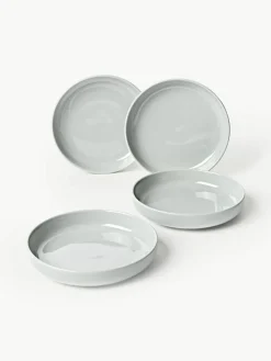 Porseleinen pastaborden Nessa, 4 stuks^Westwing Collection Hot