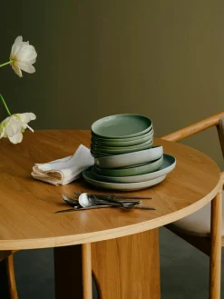 Porseleinen pastaborden Nessa, 4 stuks^Westwing Collection Hot