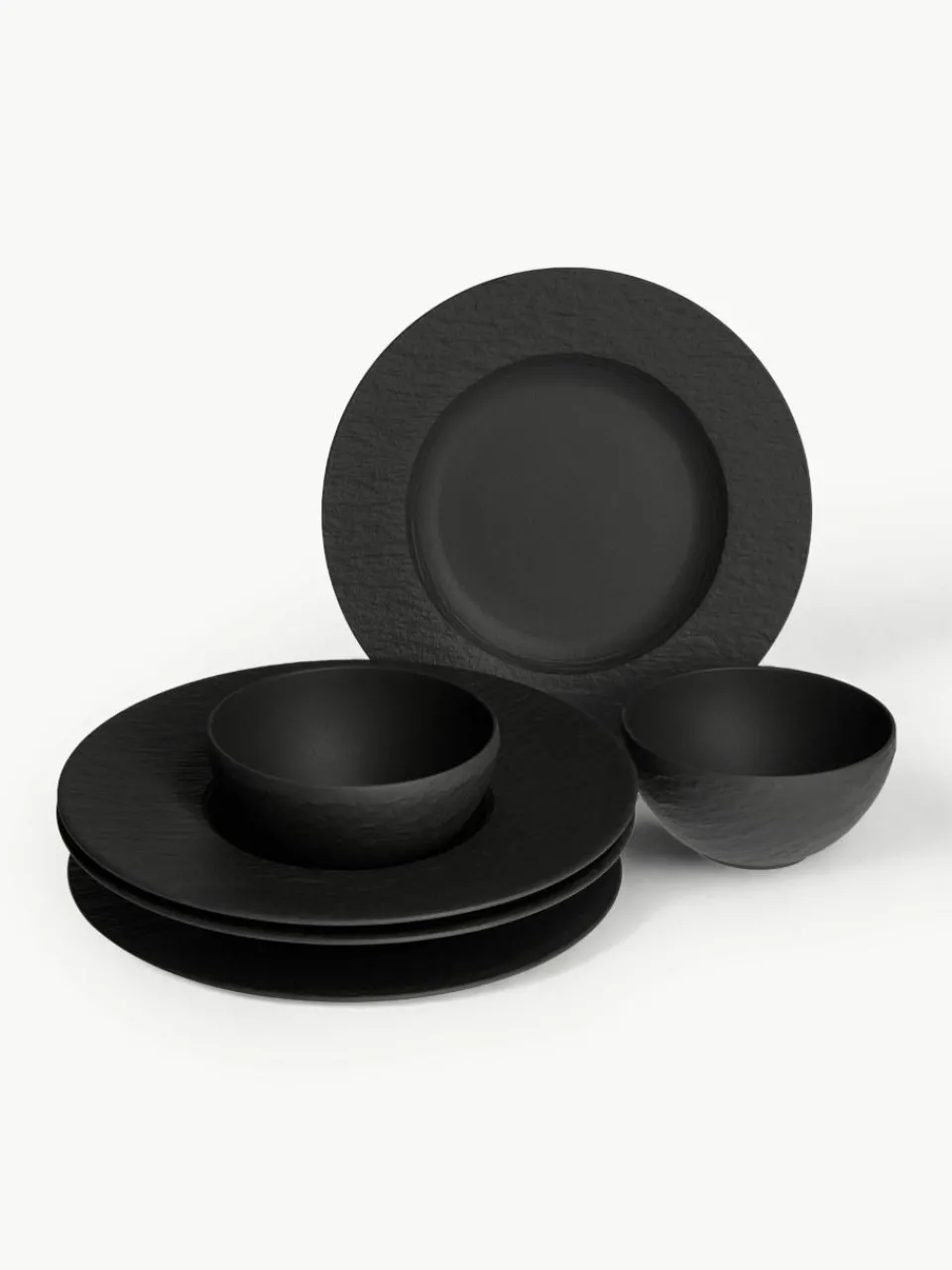 Porseleinen servies Manufacture Rock, 2 personen (6-delig)^Villeroy & Boch Online