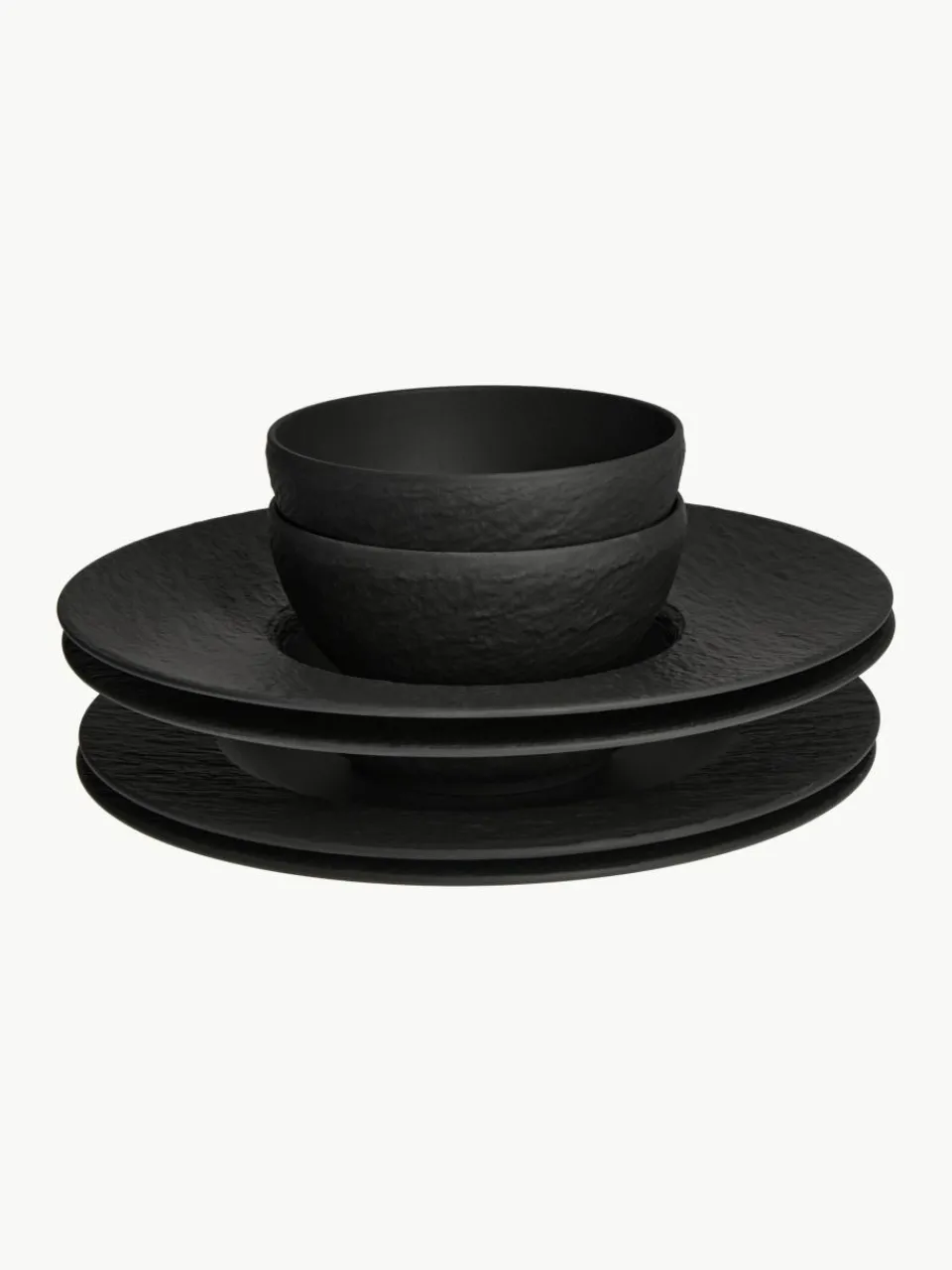 Porseleinen servies Manufacture Rock, 2 personen (6-delig)^Villeroy & Boch Online