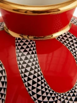 Porseleinen vaas Eden met goud, H 23 cm^Jonathan Adler Online