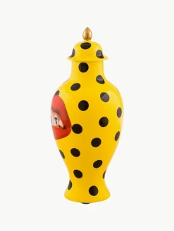 Porseleinen vaas Toiletpaper met deksel, H 47 cm^SELETTI Best