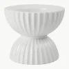 Porseleinen windlicht Tura met geribbeld oppervlak^Lyngby Porcelaen New