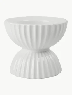 Porseleinen windlicht Tura met geribbeld oppervlak^Lyngby Porcelaen New