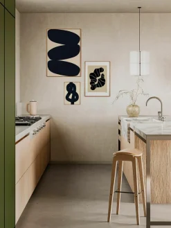 Poster Artwall no. 21 met lijst, set van 3^Paper Collective Best
