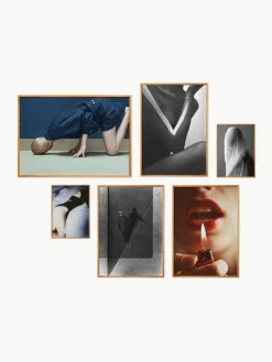 Poster Artwall no. 23 met lijst, set van 6^Paper Collective Hot