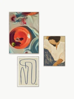 Poster Artwall no. 20 met lijst, set van 3^Paper Collective Hot