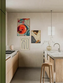 Poster Artwall no. 20 met lijst, set van 3^Paper Collective Hot