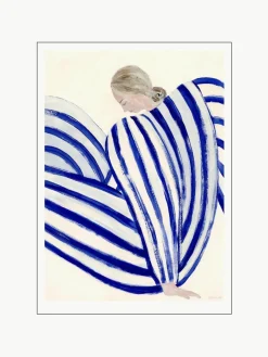 Poster blauw Stripe At Concorde by Sofia Lind x The Poster Club^Poster and Frame Online