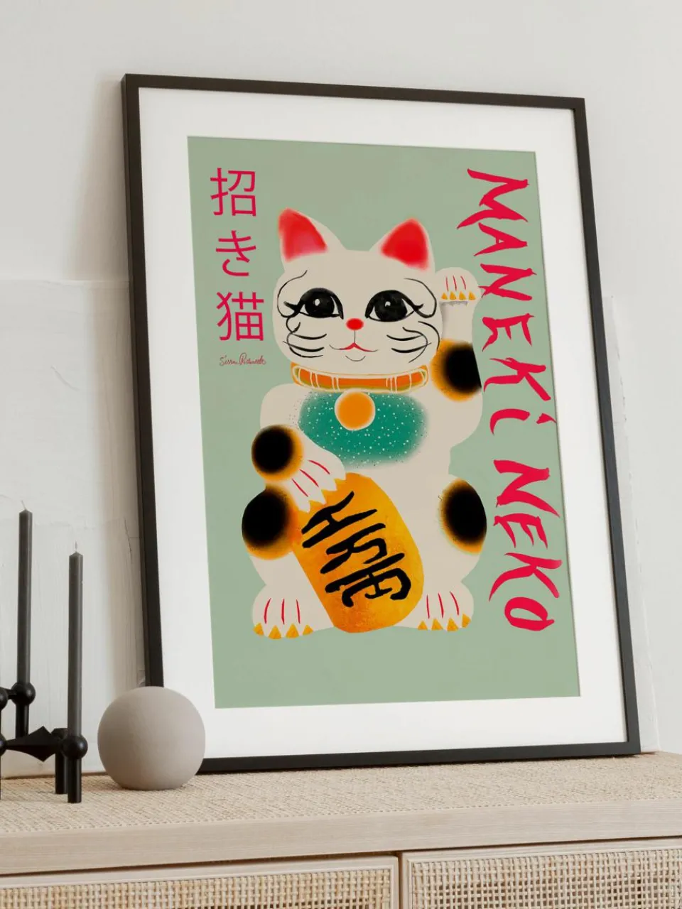 Poster Maneki Neko^Poster and Frame Hot