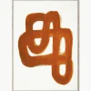 Poster Orange Brush^Paper Collective Outlet