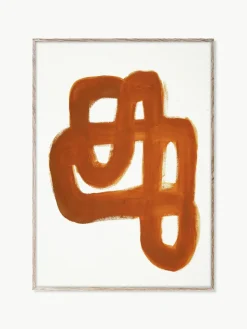 Poster Orange Brush^Paper Collective Outlet