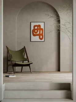 Poster Orange Brush^Paper Collective Outlet