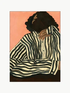 Poster Serene Stripes by Hanna Peterson x The Poster Club^Poster and Frame Clearance