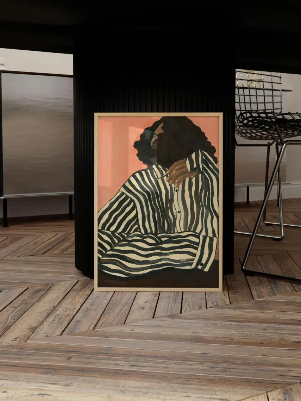 Poster Serene Stripes by Hanna Peterson x The Poster Club^Poster and Frame Clearance