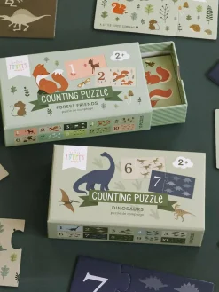 Puzzels Dinosaurs om cijfers te leren^A Little Lovely Company Best
