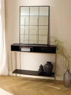 Rechthoekige wandspiegel Clarita in vensterlook^Westwing Collection New