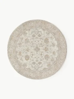 Rond chenille vloerkleed Loire, handgeweven^Westwing Collection Fashion