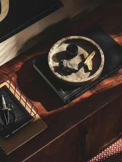 Rond decoratief dienblad Venice van marmer^Westwing Collection Discount