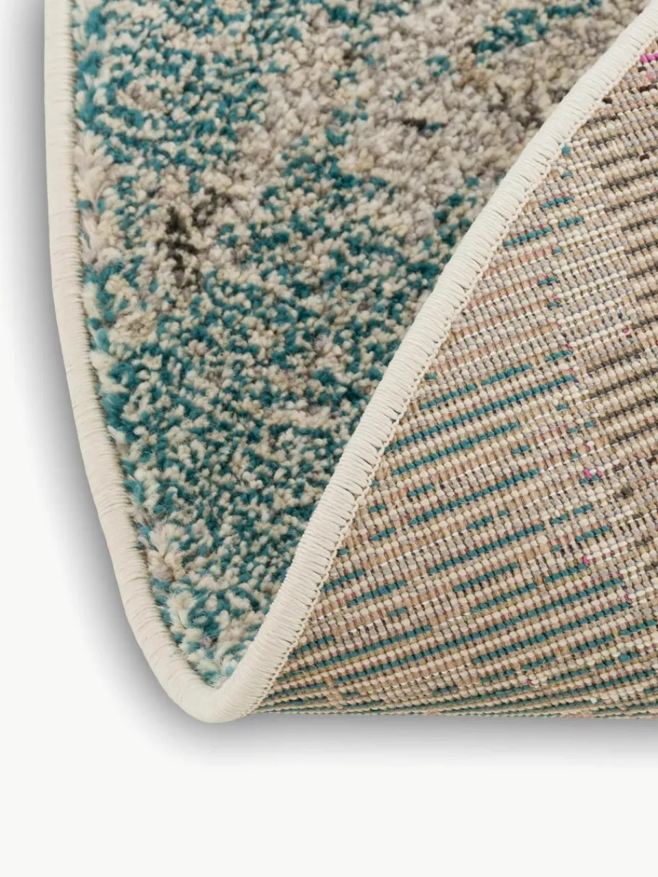 Rond design laagpolig vloerkleed Celestial^Westwing Fashion