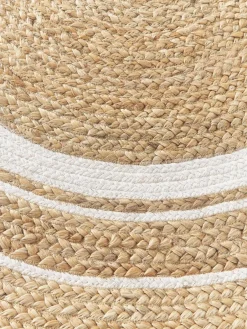 Rond juten vloerkleed Clover, handgemaakt^Westwing Collection Outlet