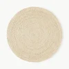 Rond juten vloerkleed Sharmila, handgemaakt^Westwing Collection Hot
