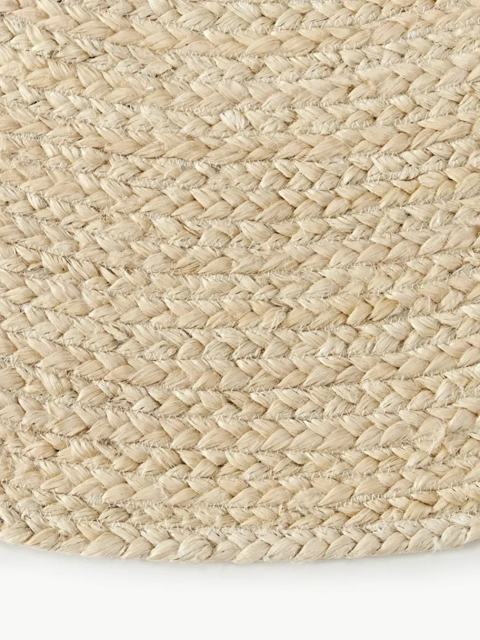 Rond juten vloerkleed Sharmila, handgemaakt^Westwing Collection Hot
