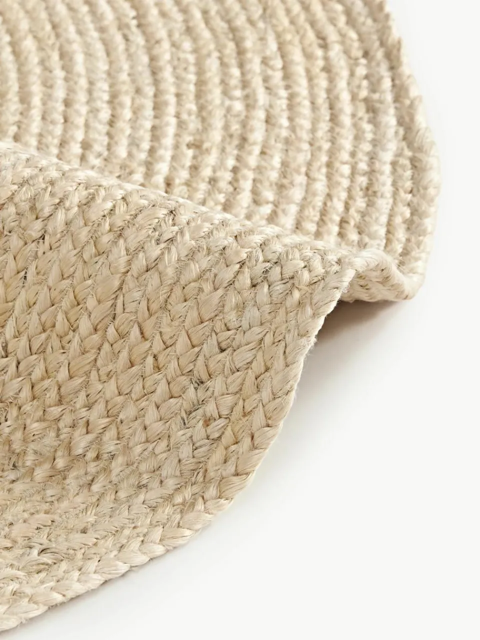 Rond juten vloerkleed Sharmila, handgemaakt^Westwing Collection Hot