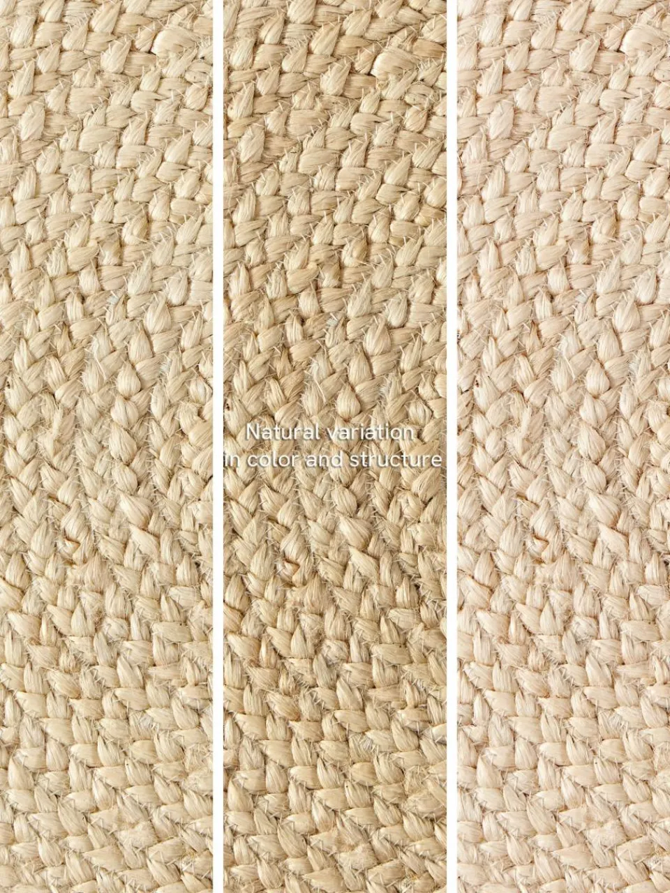 Rond juten vloerkleed Sharmila, handgemaakt^Westwing Collection Hot