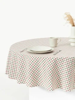 Rond katoenen tafelkleed Ulla^Westwing Collection Best