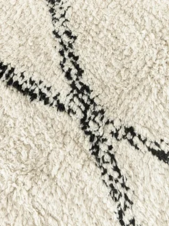 Rond katoenen vloerkleed Bina met ruitjesmotief, handgetuft^Westwing Collection Online