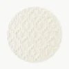 Rond katoenen vloerkleed Idris met verhoogde hoog-laag structuur^Westwing Collection Outlet