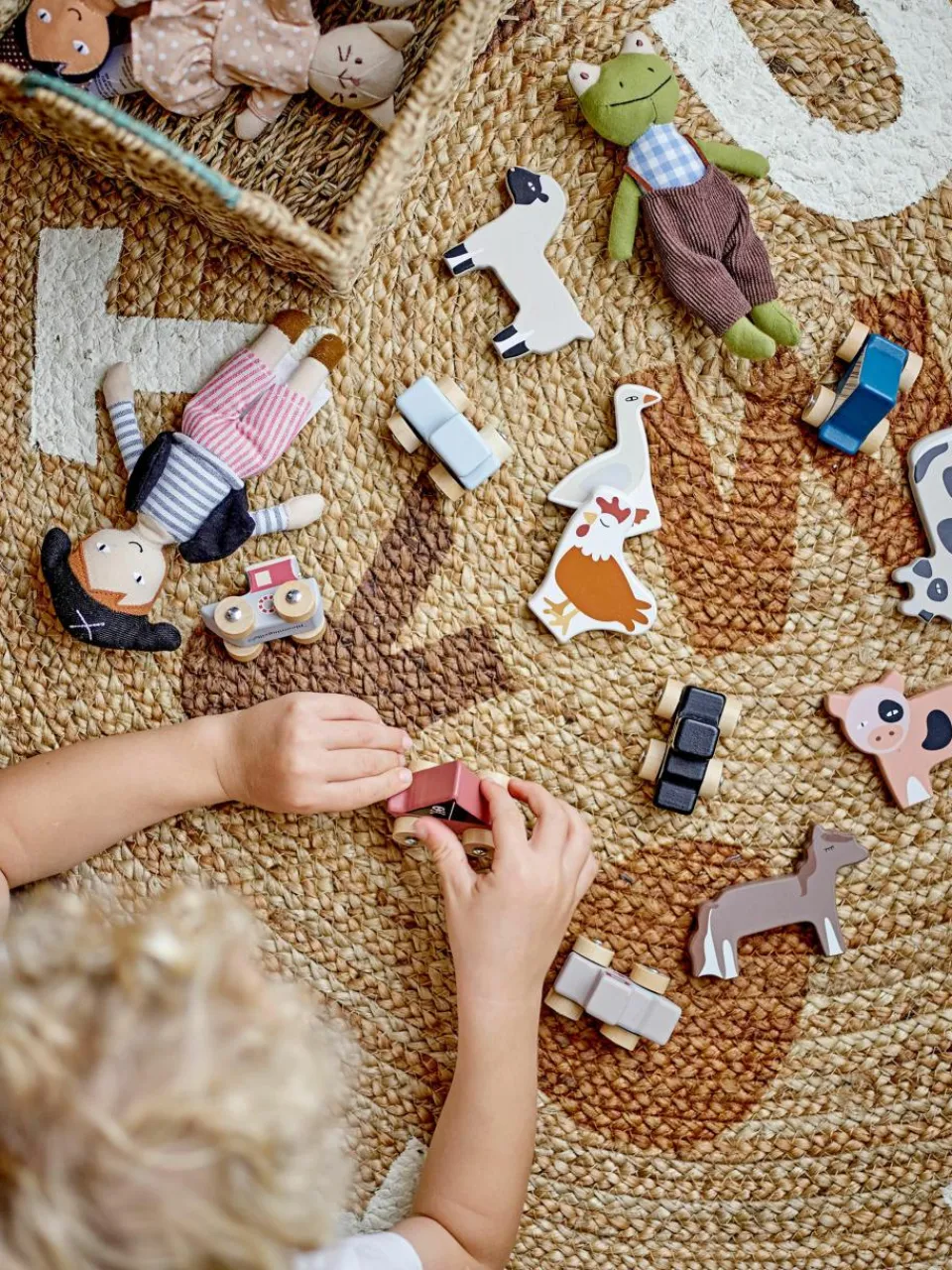 Rond kinderkleed Dinne van jute^Bloomingville Mini Sale