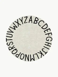 Rond kindervloerkleed ABC met lettermotief^Lorena Canals Fashion