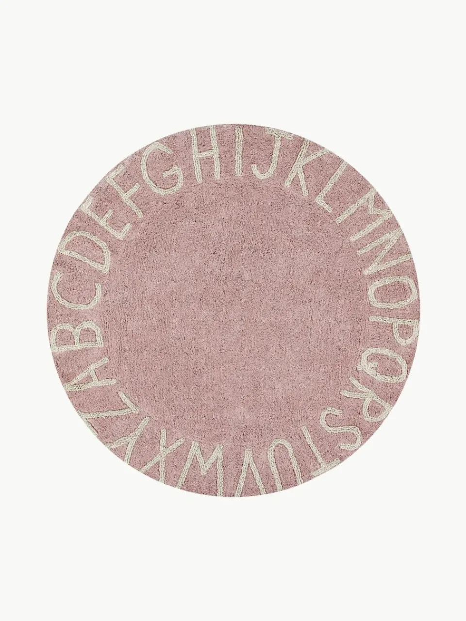 Rond kindervloerkleed ABC met lettermotief^Lorena Canals Clearance