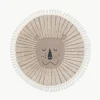 Rond kindervloerkleed Momo met kwastjes en hoog-laag effect^Benuta Clearance