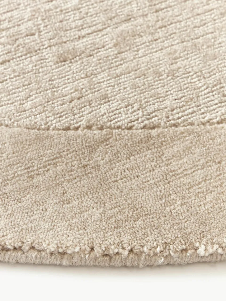 Rond laagpolig vloerkleed Kari^Westwing Collection Outlet