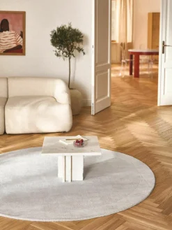 Rond laagpolig vloerkleed Kari^Westwing Collection Outlet
